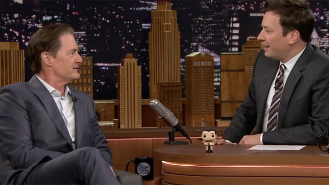 Kyle MacLachlan e Jimmy Fallon al The Tonight Show