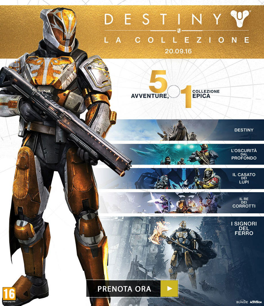 Clicca per vedere l'immagine originale La locandina promozionale di Destiny: La Collezione