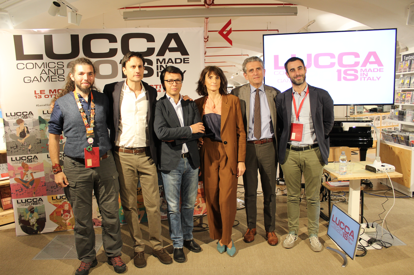 Clicca per vedere l'immagine originale I protagonisti della conferenza stampa di Lucca