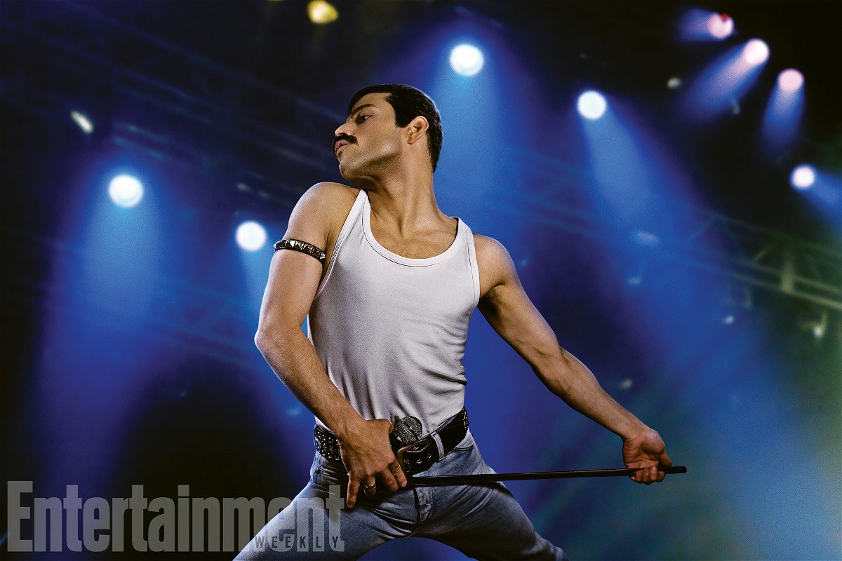 Rami Malek interpreta Freddy Mercury sul palco