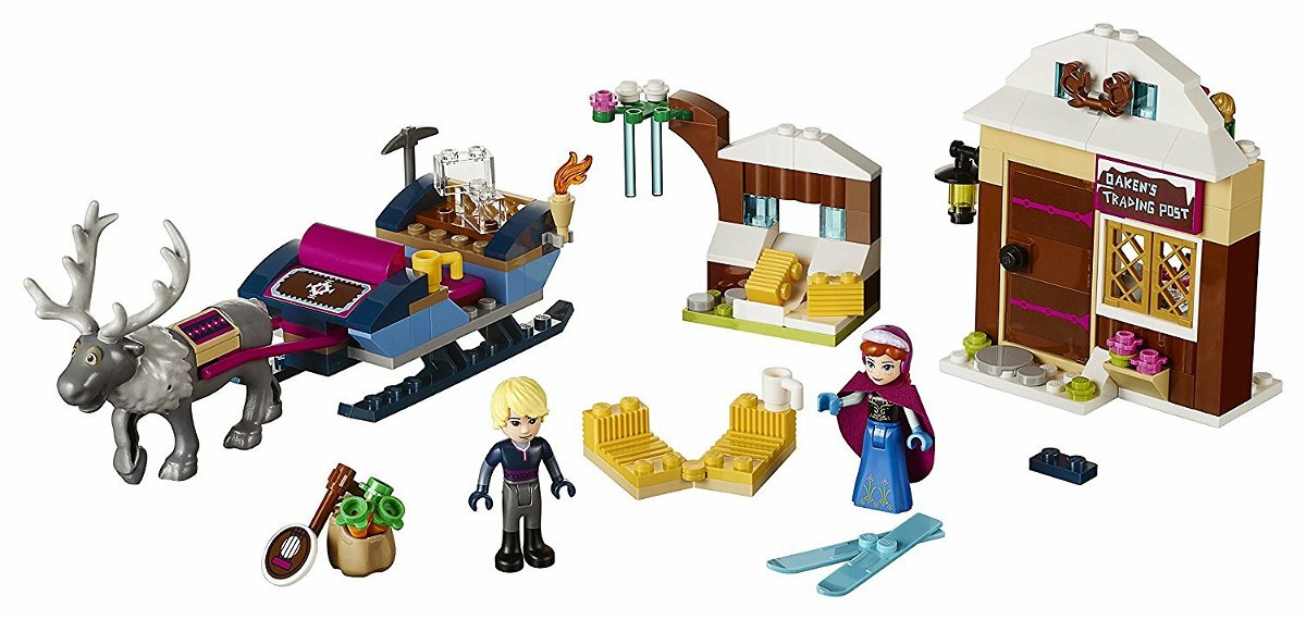 Dttagli del set L'avventura sulla slitta di Anna e Kristoff di LEGO
