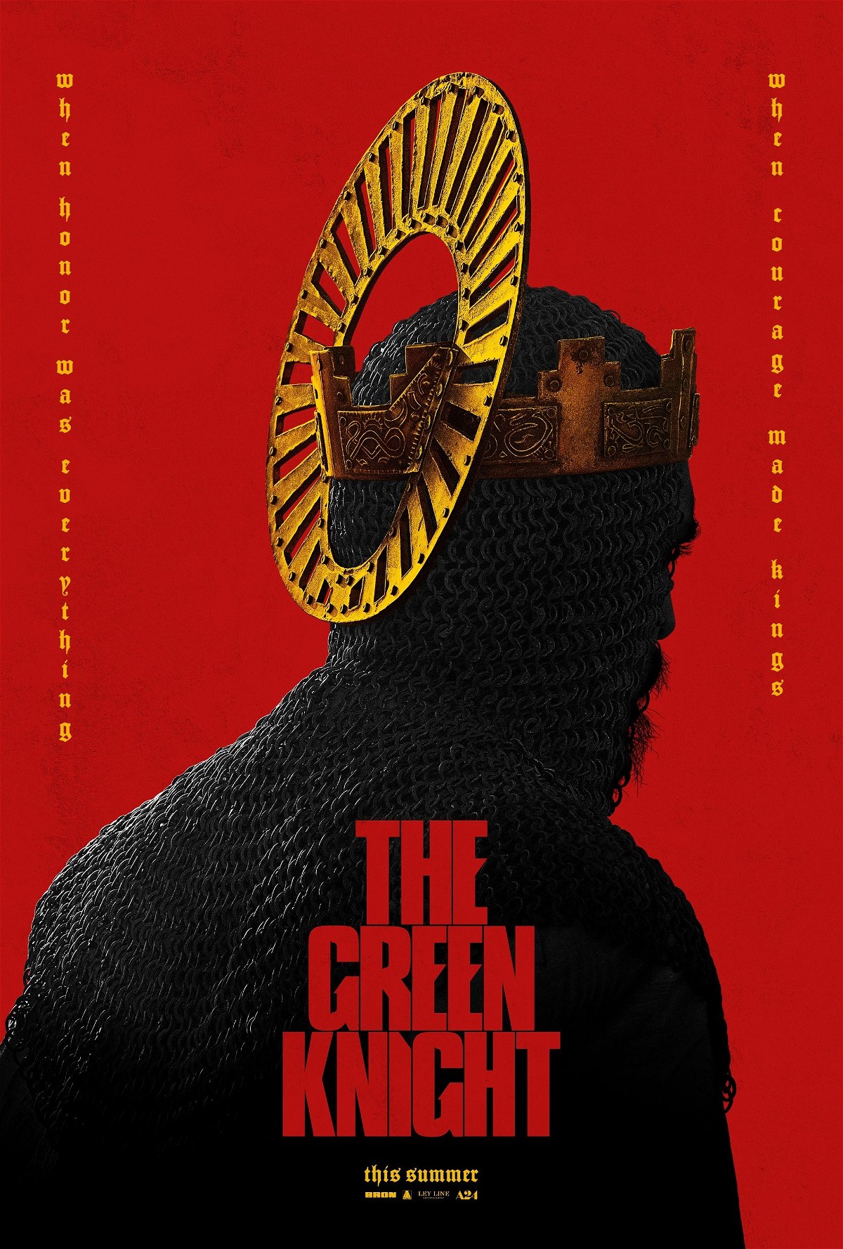 Il poster del film The Green Knight