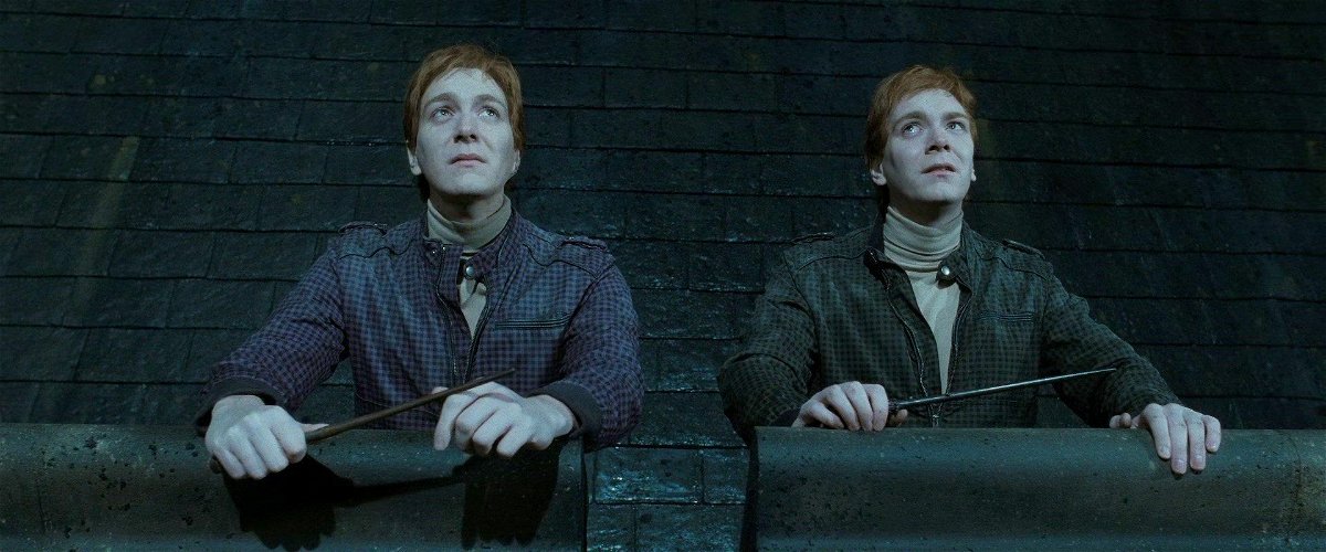 Fred e George prima della Battaglia di Hogwarts