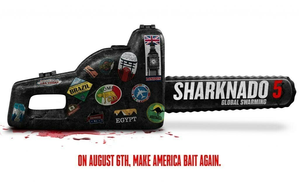 Il poster ufficiale di Sharknado 5: Global Swarming