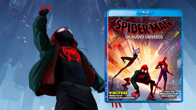L'edizione Blu-ray di Spider-Man: Un nuovo universo