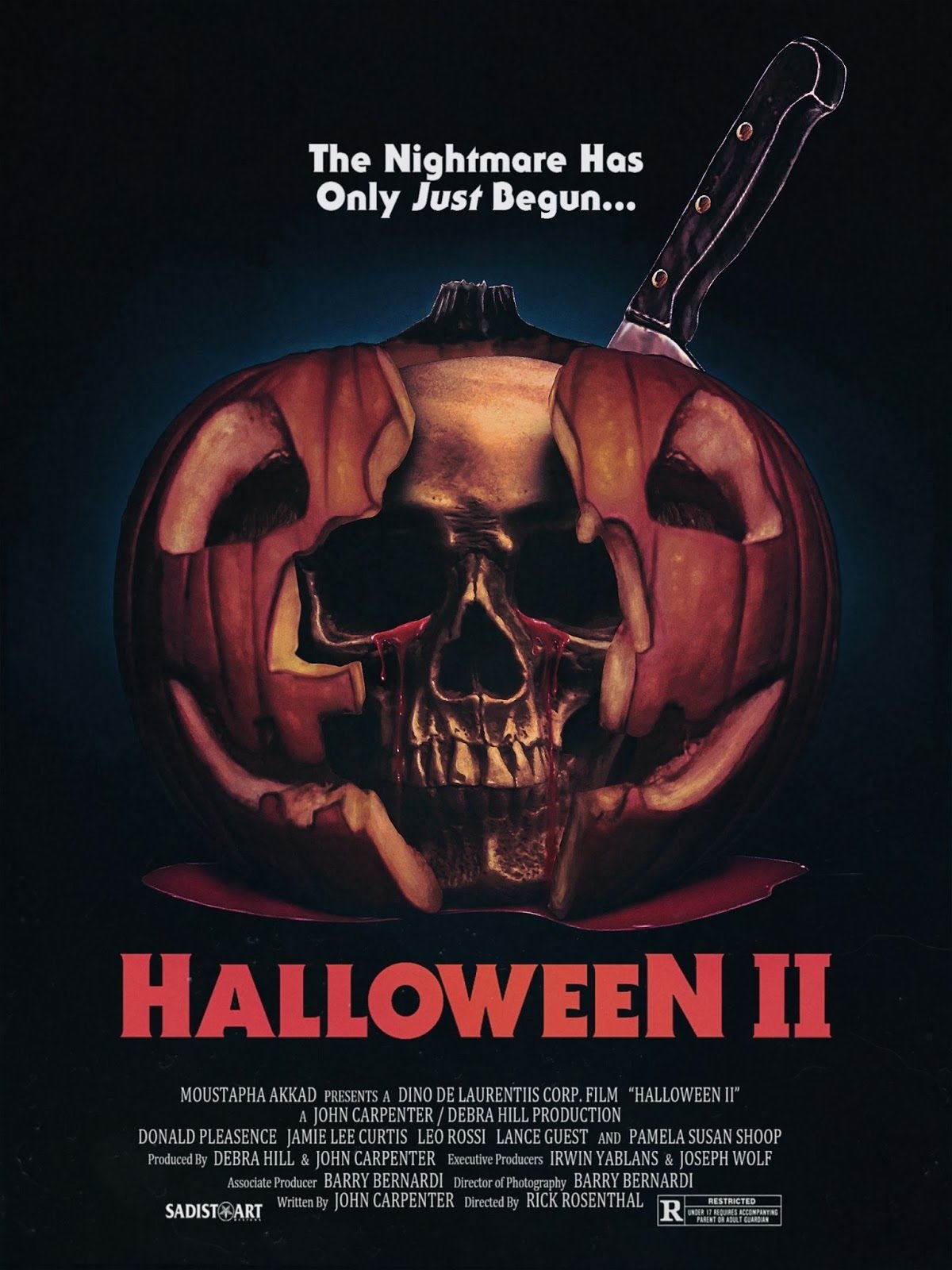 Halloween II: il poster del film datato 1981