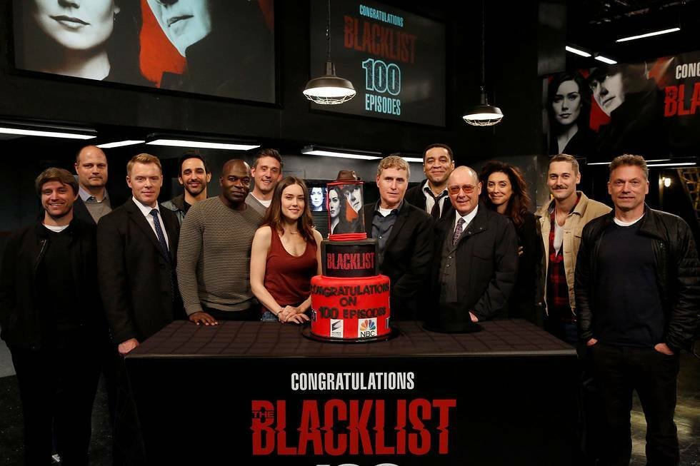 La torta per i festeggiamenti dei 100 episodi di The Blacklist