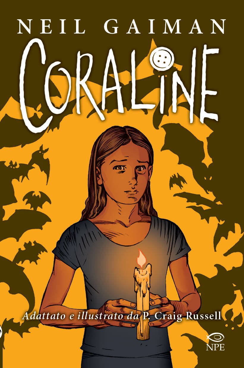 La cover del fumetto fantasy Coraline