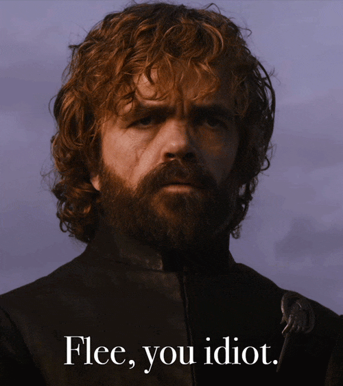 Tyrion guarda Jaime marciare verso Daenerys