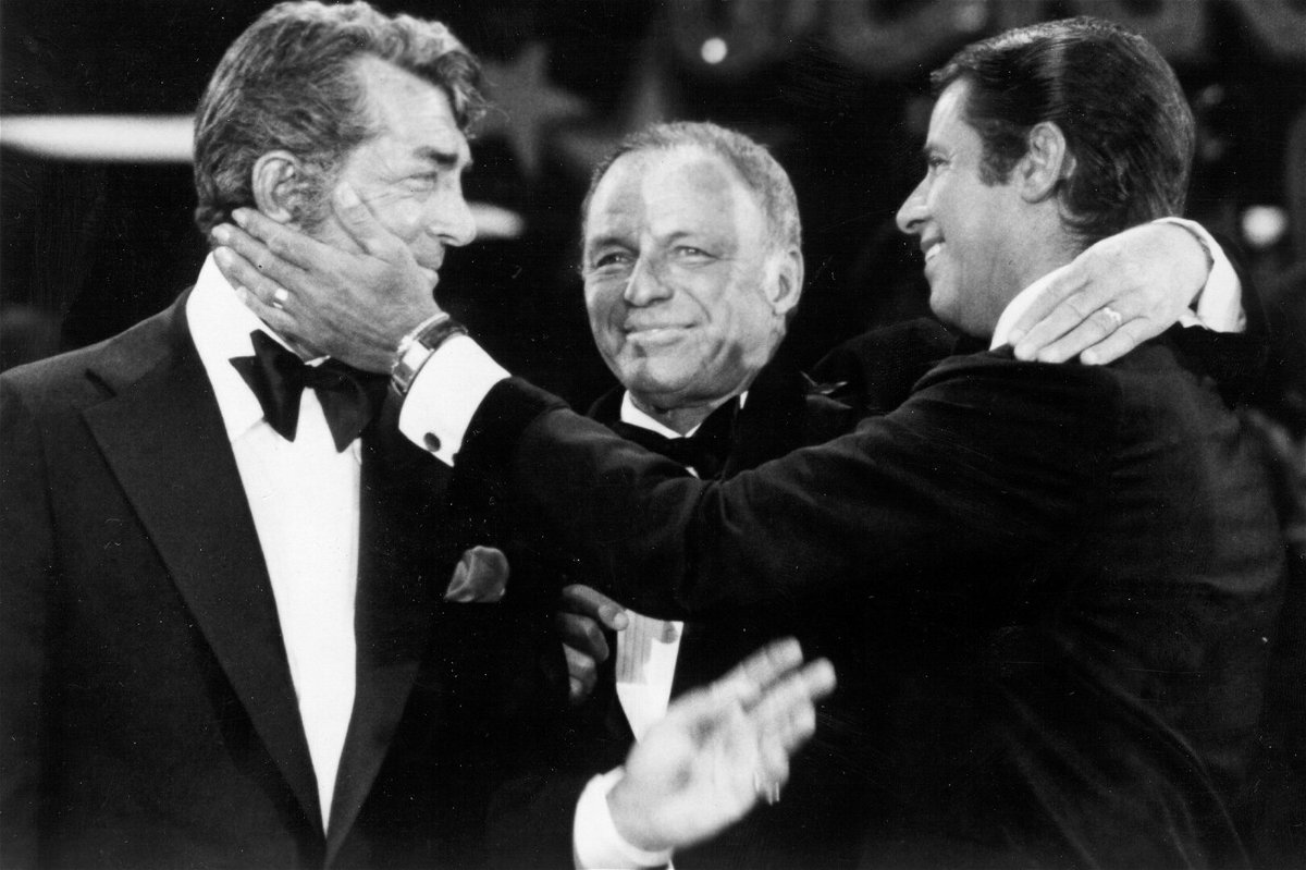 Dean Martin con Frank Sinatra e Jerry Lewis