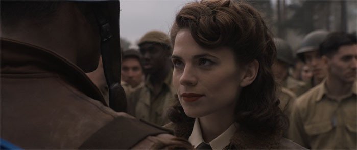 Peggy Carter in una scena del primo Captain America 