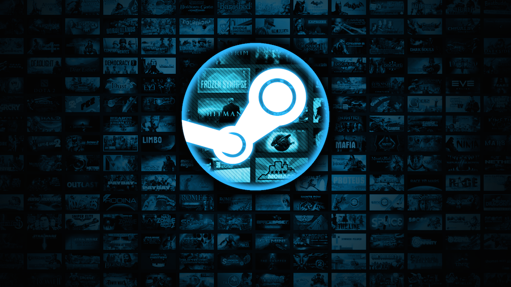 Il logo del rivenditore online Steam