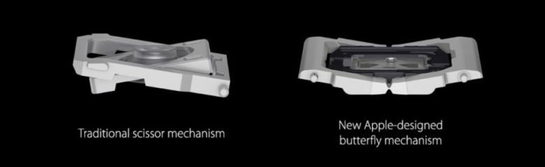 Differenze tra pulsanti: meccanismo tradizionale e meccanismo a farfalla di Apple
