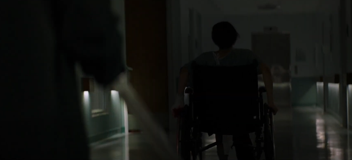 Una persona in sedia a rotelle
