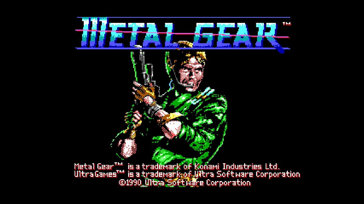Il main title del primo Metal Gear