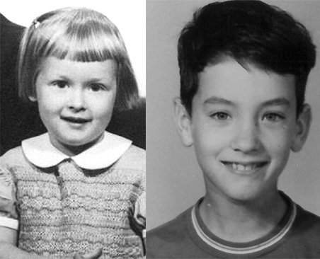 A sinistra una piccolissima Meryl Streep e a destra un giovanissimo Tom Hanks