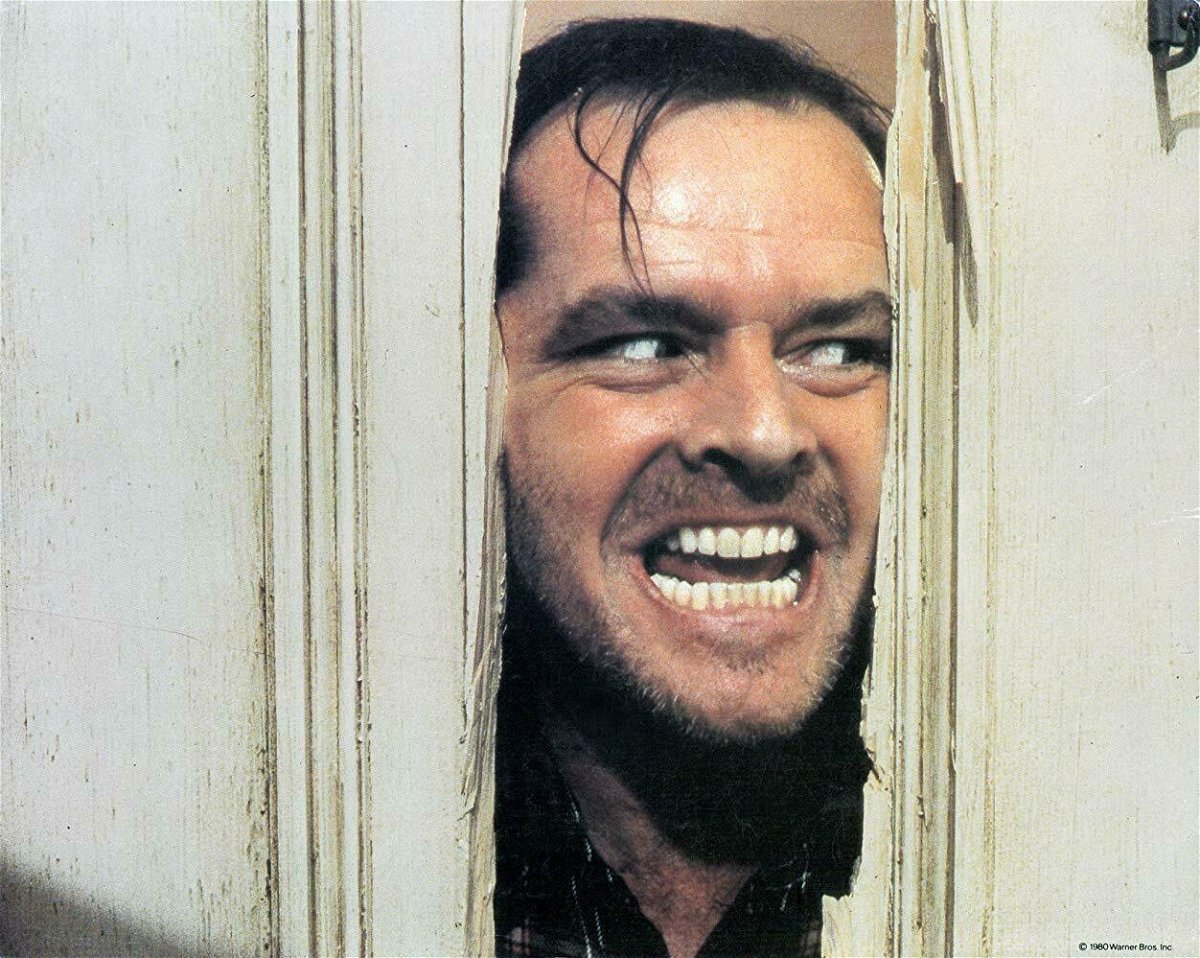 Jack Nicholson in una scena del film Shining