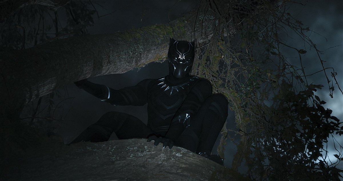 Black Panther in una scena del film