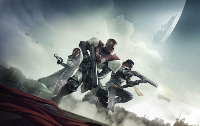 Titano, Cacciatore e Stregone sulla copertina di Destiny 2