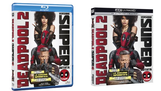 Deadpool 2, Blu-ray e 4K Ultra HD