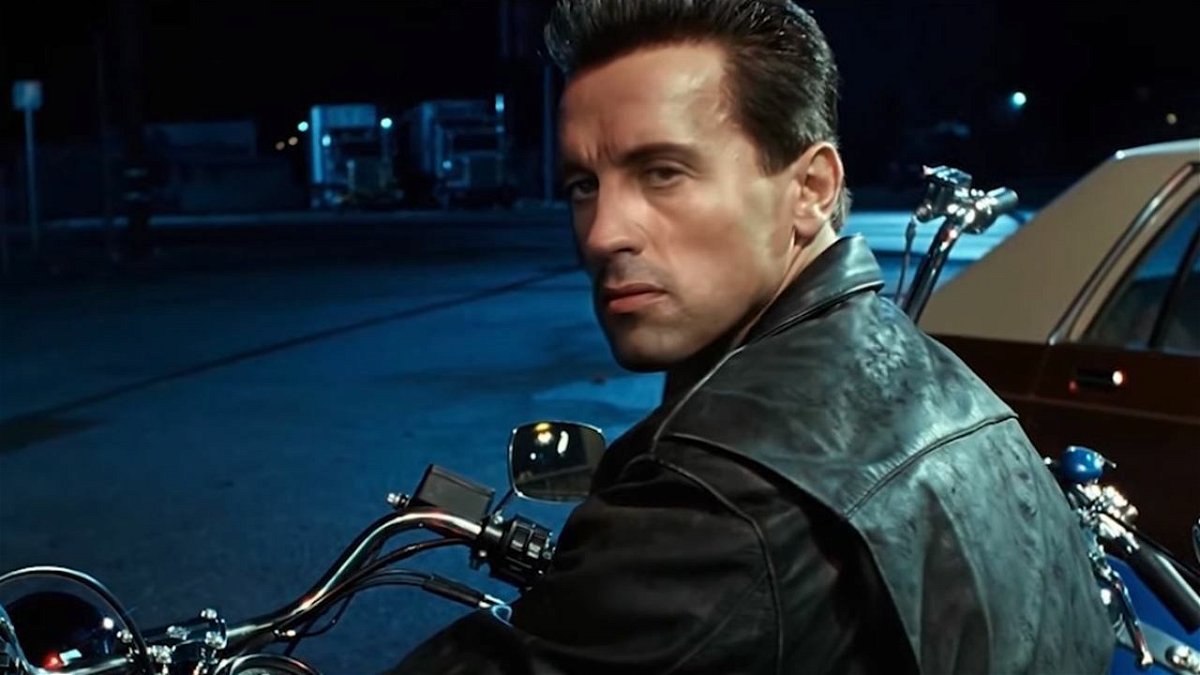 Un fermo immagine del video deepfake su Terminator 2