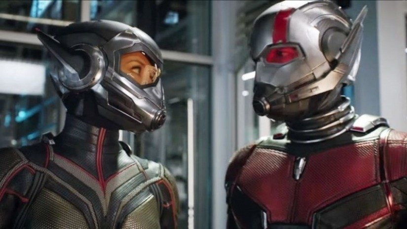 I due protagonisti nel film Ant-Man and the Wasp