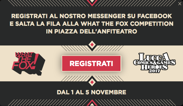 Partecipa alla What The FOX Competition al Lucca Comics & Games 