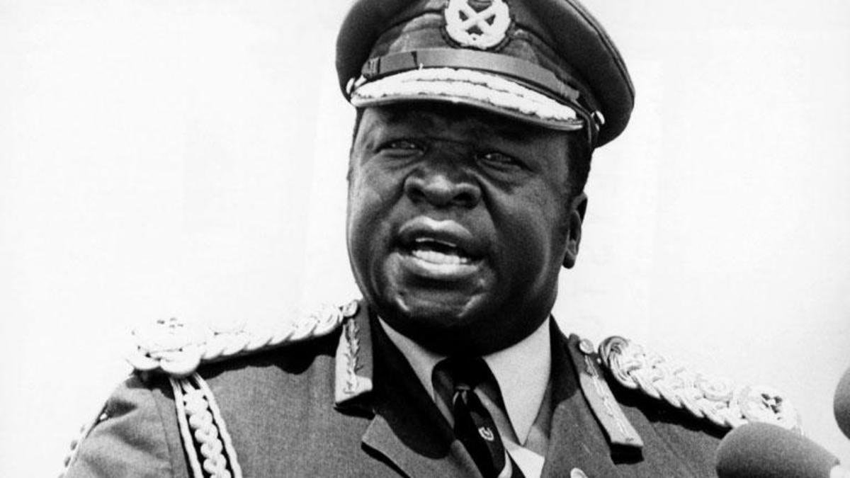 Una foto del dittatore sanguinario Idi Amin Dada