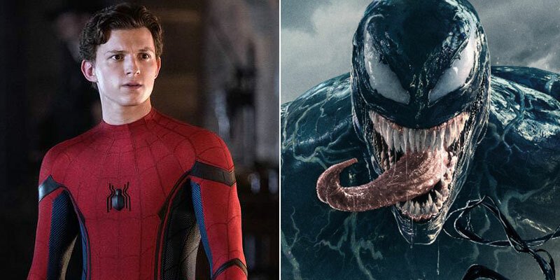 Spider-Man (Tom Holland) e Venom (Tom Hardy(