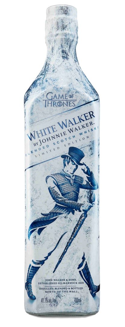 Bottiglia di White Walker, whisky ispirato a Game of Thrones