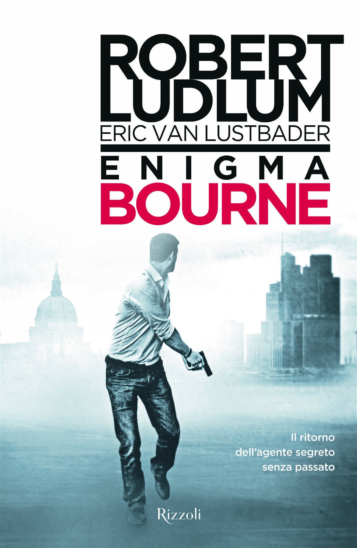 La copertina del nuovo romanzo di Jason Bourne, L'Enigma Bourne