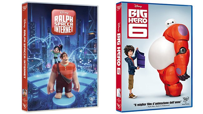 Big Hero 6 e  Ralph spacca internet - i due film in formato DVD