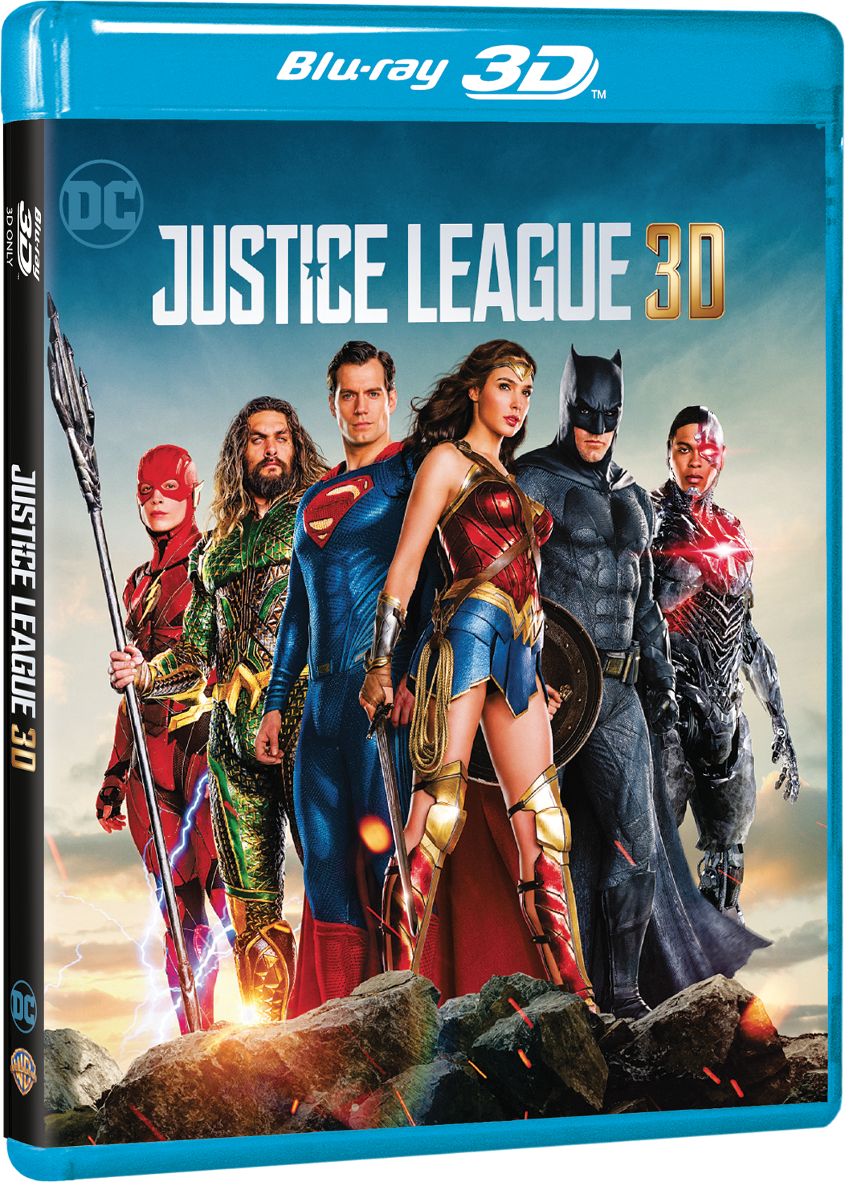 Cover del Blu-ray 3D di Justice League