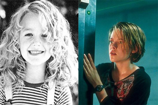 A sinistra una piccolissima Blake Lively, a destra Kristen Stewart in Panic Room