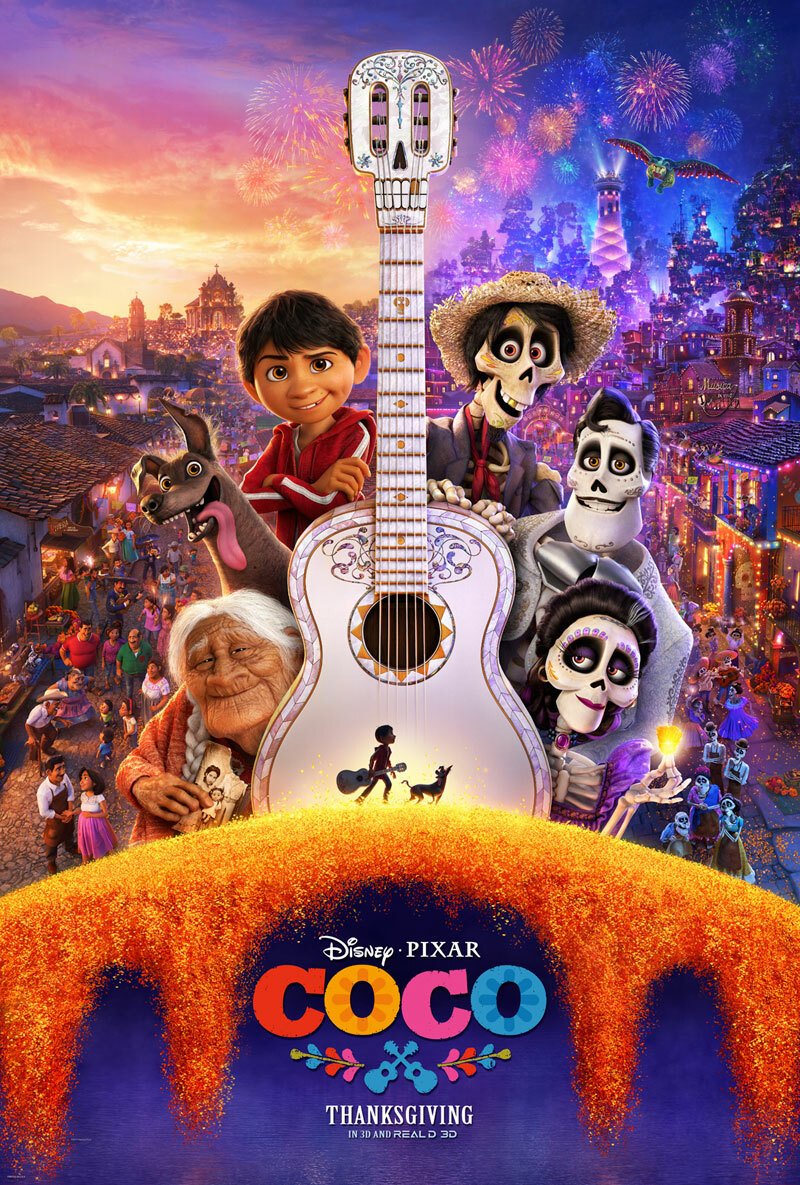 Il nuovo poster ufficiale di Coco, il film Disney/Pixar diretto da Lee Unkrich e Adrian Molina