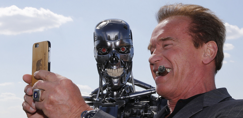 Terminator Genisys, Arnold Schwarzenegger e il robot
