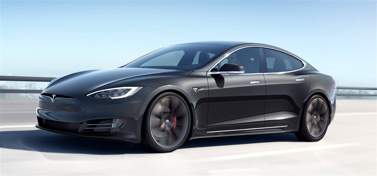 Immagine stampa della Tesla Model S