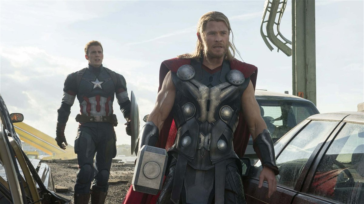 Capitan America e Thor in Avengers: Age of Ultron