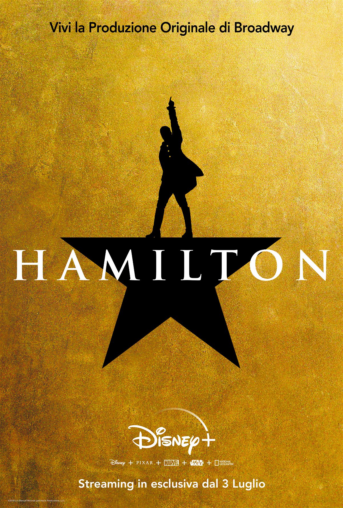 Hamilton sullo sfondo sopra una stella