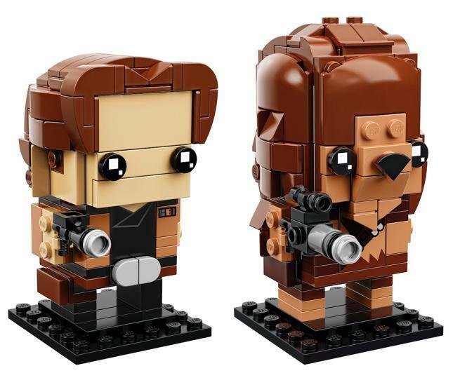 Dettagli sui due set di LEGO di Solo e Chewbacca della linea Brickheadz