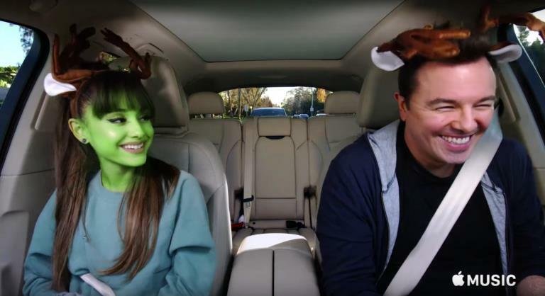 Ariana Grande e Seth MacFarlane per Carpool Karaoke