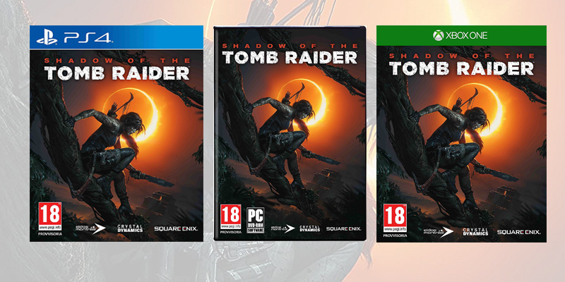 Packshot di Shadow of the Tomb Raider per PS4, XBOX e PC