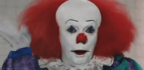 Clicca per vedere l'immagine originale Un primo piano di Pennywise