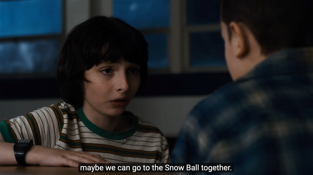 La scena in cui Mike invita Eleven al ballo