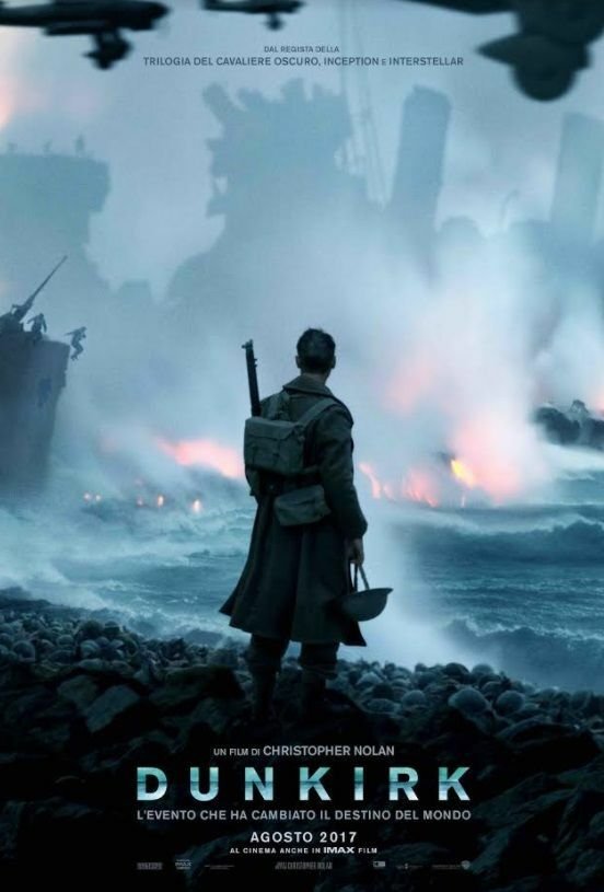 La locandina italiana di Dunkirk, il nuovo film di Christopher Nolan