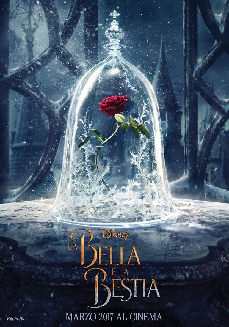 La rosa protagonista del poster del live-action Disney La Bella e La Bestia