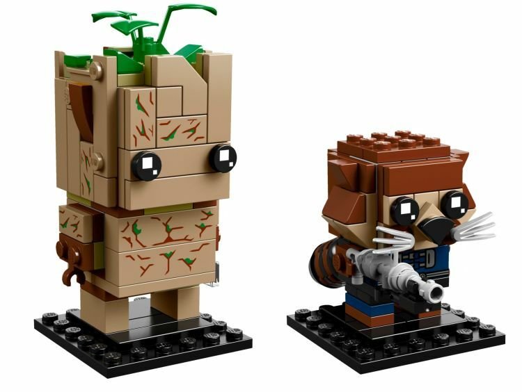 Dettagli del set LEGO BrickHeadz: Groot e Rocket Raccoon
