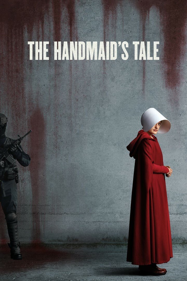 Elisabeth Moss nella locandina di The Handmaid's Tale