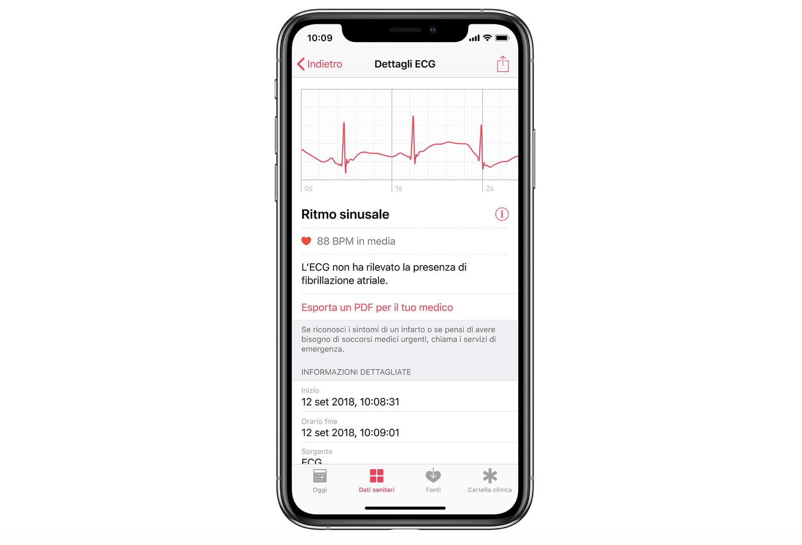 Clicca per vedere l'immagine originale L'applicazione Salute di iOS