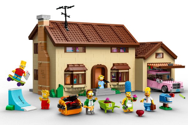 La casa dei Simpson ricreata dal marchio Lego